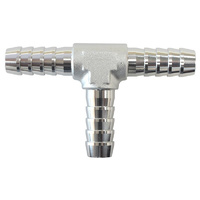 Aeroflow ALUMINIUM T - PIECE 3MM / 1/8''SILVER TEE PIECE