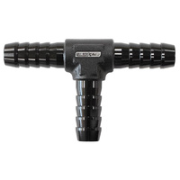 Aeroflow ALUMINIUM T PIECE 4MM / 5/32'' BLACK TEE PIECE