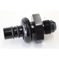 Aeroflow FORD EFI REGULATOR ADAPTER -6AN WITH .435'' SHANK BLACK