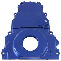 Aeroflow HOLDEN / CHEV LS BILLET 2 PIECTIMING COVER BLUE ANODISED