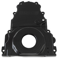 Aeroflow HOLDEN / CHEV LS BILLET 2 PIECTIMING COVER BLACK ANODISED