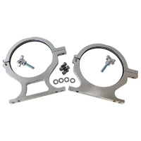Aeroflow NOS BOTTLE BILLET BRACKETS PAIR POLISHED NITROUS