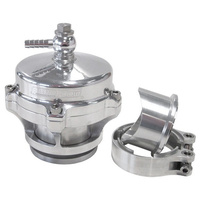 Aeroflow 50mm BLOW OFF VALVE POLISHED FINISH V-BAND WELD-ON FLANGE