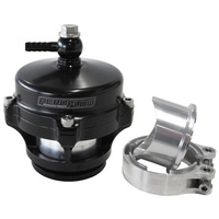 Aeroflow 50mm BLOW OFF VALVE BLACK FINISH V-BAND WELD-ON FLANGE