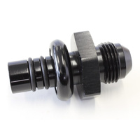 Aeroflow FORD EFI REGULATOR ADAPTER -8AN WITH .550'' SHANK BLACK