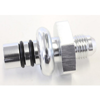 Aeroflow FORD EFI REGULATOR ADAPTER -8AN WITH .550'' SHANK SILVER