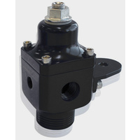 Aeroflow 2 PORT FUEL PRESSURE REGULATORBLACK 750+ HP @ 4-12 PSI