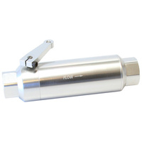 Aeroflow -12ORB INLINE FILTER WITH BALLVALVE STAINLESS STEEL 60 micr