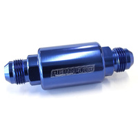 Aeroflow AEROFLOW FILTER 40 MICRON BLUE -8AN 1.25'' x 3'' NOTES