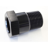 Aeroflow TEMPERATURE PROBE ADAPTER BLACK 3/8'' MALE 5/8'' FEMALE