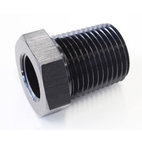 Aeroflow TEMPERATURE PROBE ADAPTER BLACK 1/2'' MALE 5/8'' FEMALE