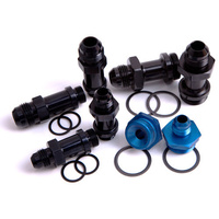 Aeroflow HOLLEY INLET FITTING 3/8'' BARBBLACK 7/8'' X 20 TO 3/8'' BARB