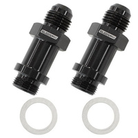 Aeroflow BG / DEMON INLET FITTING -6AN BLACK 9/16'' X 24 TO -6AN LONG