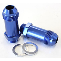 Aeroflow BG / DEMON INLET TITTING -8AN BLUE 9/16'' 45MM LONG TO -8AN
