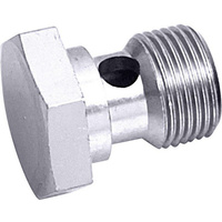 Aeroflow Banjo Bolt 9/16 x 24 Thread Silver