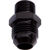 Aeroflow METRIC M12 X 1.25 TO -8AN BLACK MALE M12X1.25MM TO -8AN
