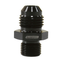 Aeroflow METRIC M12 X 1.0MM TO -6AN BLACK MALE M12X1.0MM TO -6AN