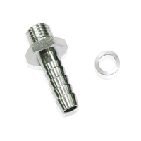 Aeroflow Male 10mm x 1.00mm to 1/2 BarbSilver