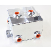 Aeroflow FABRIC ALLOY UNIV TANK 1L X 6 -8 ORB POLISHD WITH MOUNT TABS