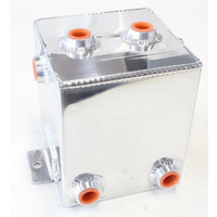 Aeroflow FABRIC ALLOY UNIV TANK 2L X 6 -8 ORB POLISHD WITH MOUNT TABS