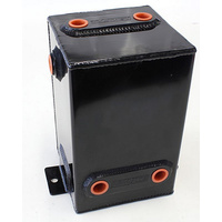 Aeroflow FABRIC ALLOY UNIV TANK 3L X 6 -8 ORB BLACK WITH MOUNT TABS