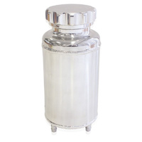 Aeroflow UNIVERSAL RADIATOR OVERFLOW TANK 8'' X 3.5'' -4 ORB POLISHED