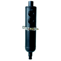 Aeroflow UNIVERSAL BREATHER TANK F/MALE2 X -12ORB 13'' X 3'' BLACK