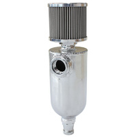 Aeroflow UNIVERSAL BREATHER TANK -12ORB6.5X3.5'' S/S BILLET BREATHER
