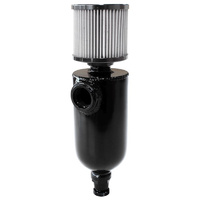 Aeroflow UNIVERSAL BREATHER TANK -12ORB6.5X3.5'' S/S BILLET BREATHER