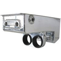 Aeroflow DUAL FUEL PUMP UNDER CAR SURGE TANK POLISHED 4.75L CAPACITY 77-1044