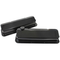 Aeroflow FABRICATED VALVE COVERS BLACK suit FORD 302-351C -12OR
