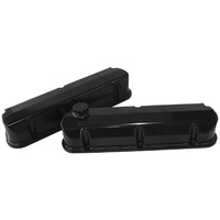 Aeroflow FABRICATED VALVE COVERS BLACK suit FORD 289-351W