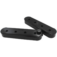 Aeroflow FABRICATED VALVE COVERS BLACK suit CHEV/HOLDEN LS