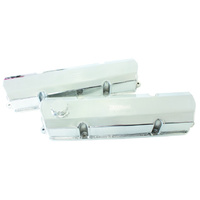 Aeroflow FABRICATED VALVE COVERS POLISHED suit HOLDEN V8 EARLY