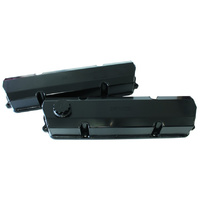 Aeroflow FABRICATED VALVE COVERS BLACK suit HOLDEN V8 EARLY