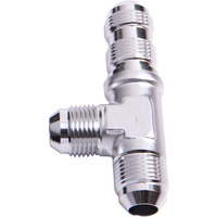 Aeroflow MALE -20AN TEE BULKHEAD ON RUNSILVER MALE -20AN NUT SEPERATE