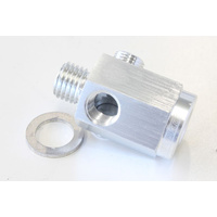Aeroflow M12 X 1.5 EXTENSION WITH 1/8'' NPT PORT SILVER