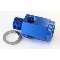 Aeroflow M14 X 1.5 EXTENSION WITH 1/8'' NPT PORT BLUE