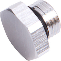 Aeroflow ORB HEX PORT PLUG -10AN SILVER FINISH