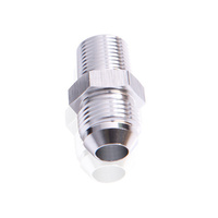 Aeroflow MALE FLARE -4AN TO 1/2'' NPT SILVER MALE FLARE TO NPT ADAPT