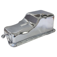 Aeroflow STOCK OIL PAN FORD 289-302W FRONT SUMP CHROME