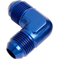 Aeroflow MALE FLARE UNION 90 DEG -6AN BLUE MALE TO MALE 90 DEG