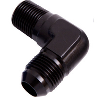 Aeroflow MALE 90 DEG 1/8'' NPT TO -4AN BLACK MALE NPT TO AN 90 DEG