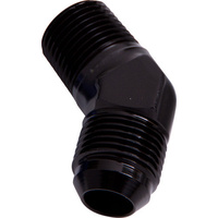 Aeroflow MALE 45 DEG 1/8'' NPT TO -3AN BLACK MALE NPT TO AN 45 DEG
