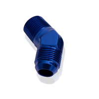 Aeroflow MALE 45 DEG 3/8'' NPT TO -6AN BLUE MALE NPT TO AN 45 DEG