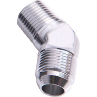 Aeroflow MALE 45 DEG 3/4'' NPT TO -12AN SILVER MALE NPT TO AN 45 DEG