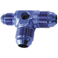 Aeroflow MALE FLARE TEE -8AN X 2 90 DEGAND 1 X -6AN 1/8 PORT 2 SIDES