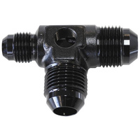 Aeroflow MALE FLARE TEE -8AN X 2 90 DEGAND 1 X -6AN 1/8 PORT 2 SIDES