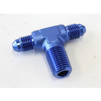 Aeroflow TEE -4AN WITH 1/4'' NPT ON SIDEBLUE AN TEE WITH NPT ON SIDE
