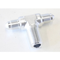 Aeroflow TEE -4AN WITH 1/4'' NPT ON SIDESILVER AN TEE WITH NPT ON SIDE